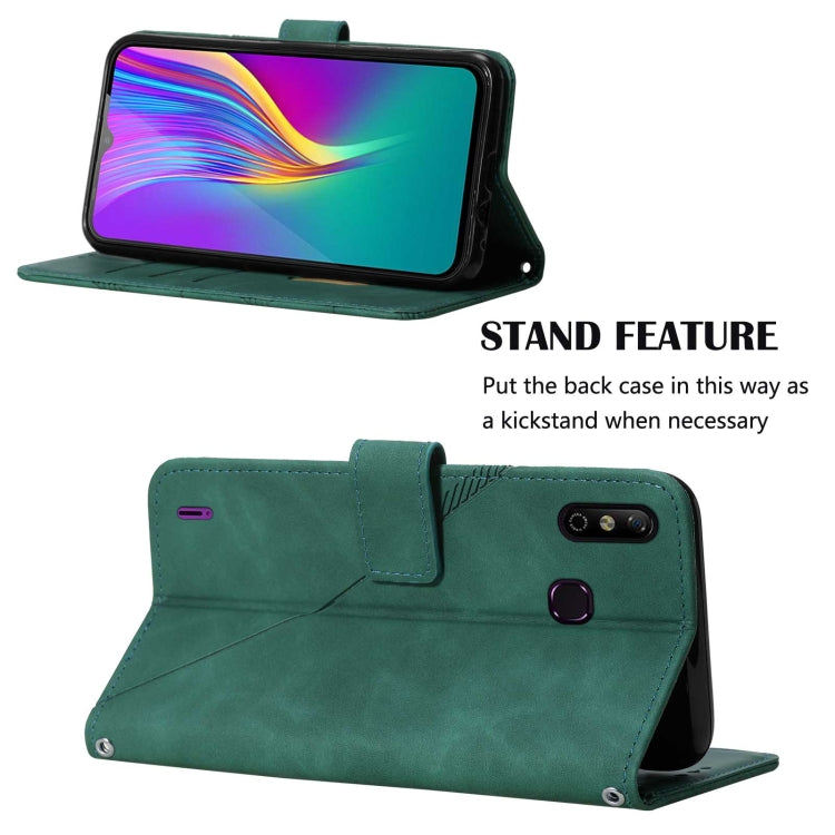 For Infinix X653 Smart 4 Crossbody 3D Embossed Flip Leather Phone Case