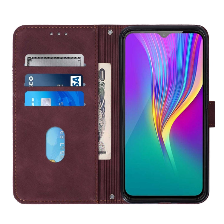 For Infinix X653 Smart 4 Crossbody 3D Embossed Flip Leather Phone Case