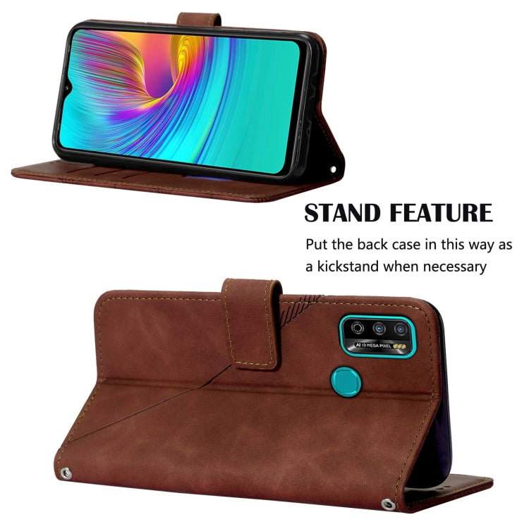 For Infinix X680 Hot 9 play Crossbody 3D Embossed Flip Leather Phone Case