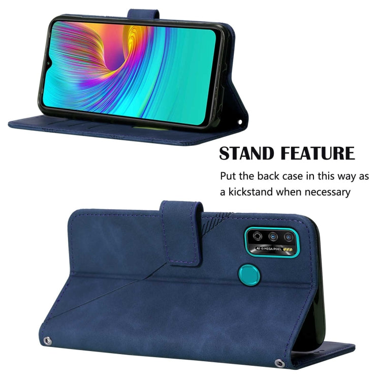 For Infinix X680 Hot 9 play Crossbody 3D Embossed Flip Leather Phone Case