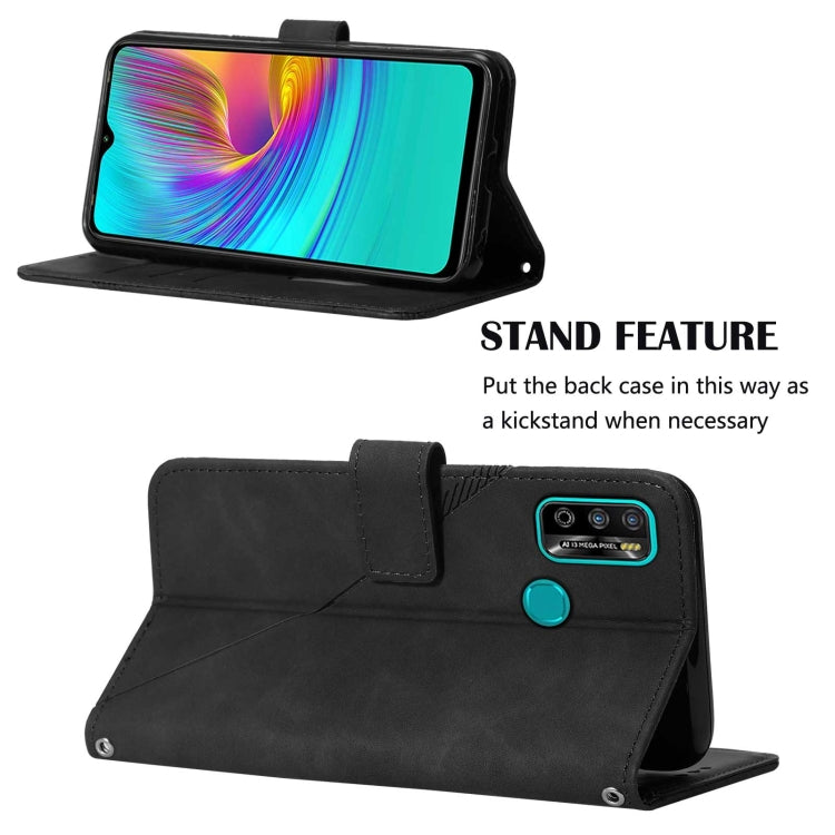 For Infinix X680 Hot 9 play Crossbody 3D Embossed Flip Leather Phone Case
