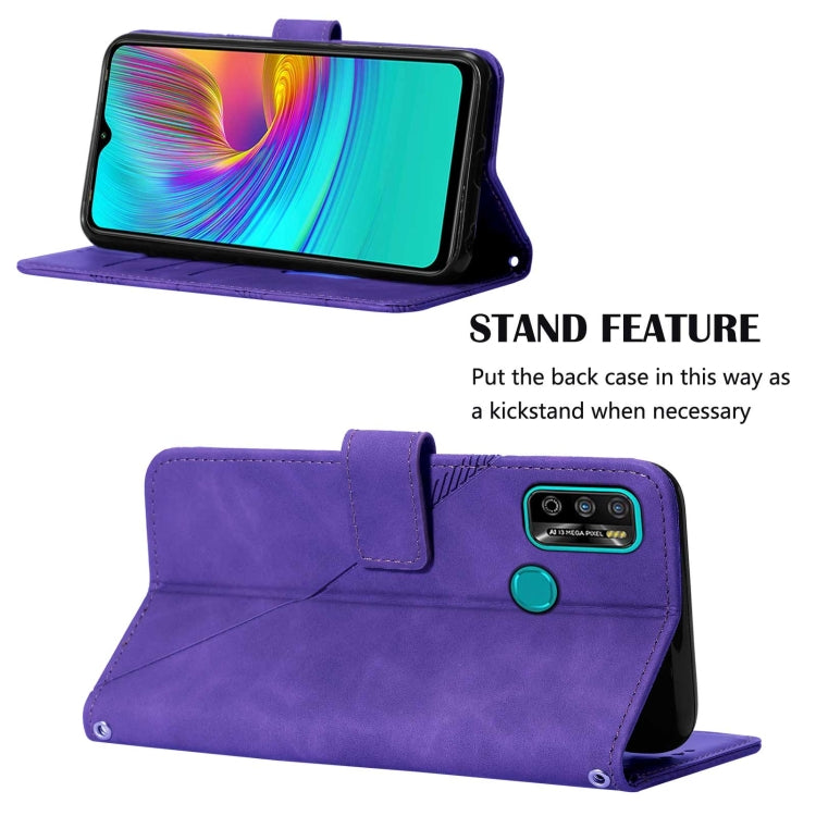 For Infinix X680 Hot 9 play Crossbody 3D Embossed Flip Leather Phone Case