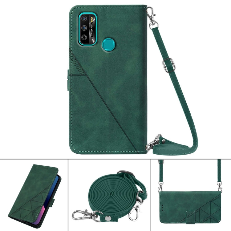 For Infinix X680 Hot 9 play Crossbody 3D Embossed Flip Leather Phone Case