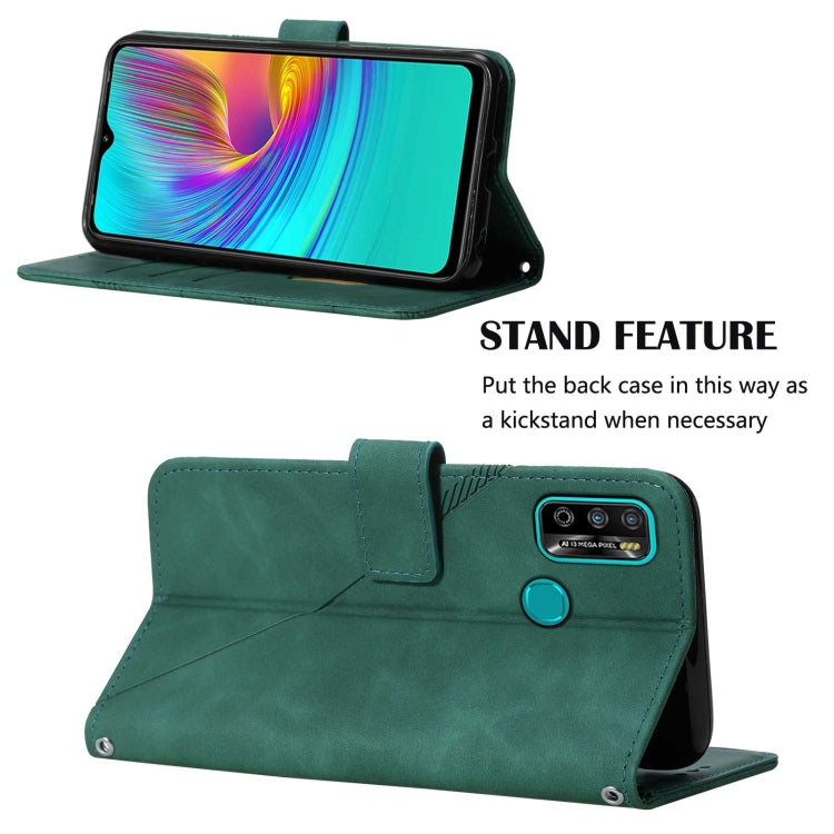 For Infinix X680 Hot 9 play Crossbody 3D Embossed Flip Leather Phone Case