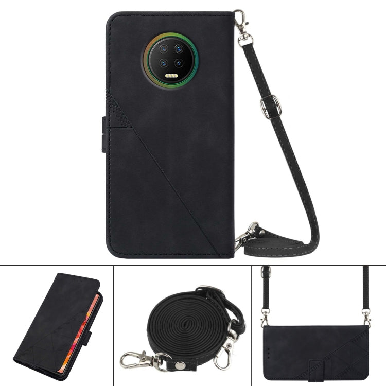 For Infinix X690 Note 7 Crossbody 3D Embossed Flip Leather Phone Case