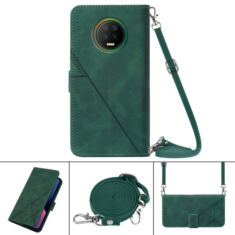 For Infinix X690 Note 7 Crossbody 3D Embossed Flip Leather Phone Case