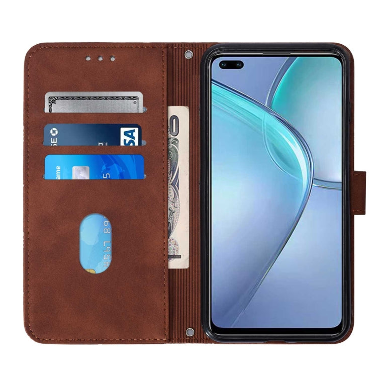For Infinix Zero 8 X687 Crossbody 3D Embossed Flip Leather Phone Case