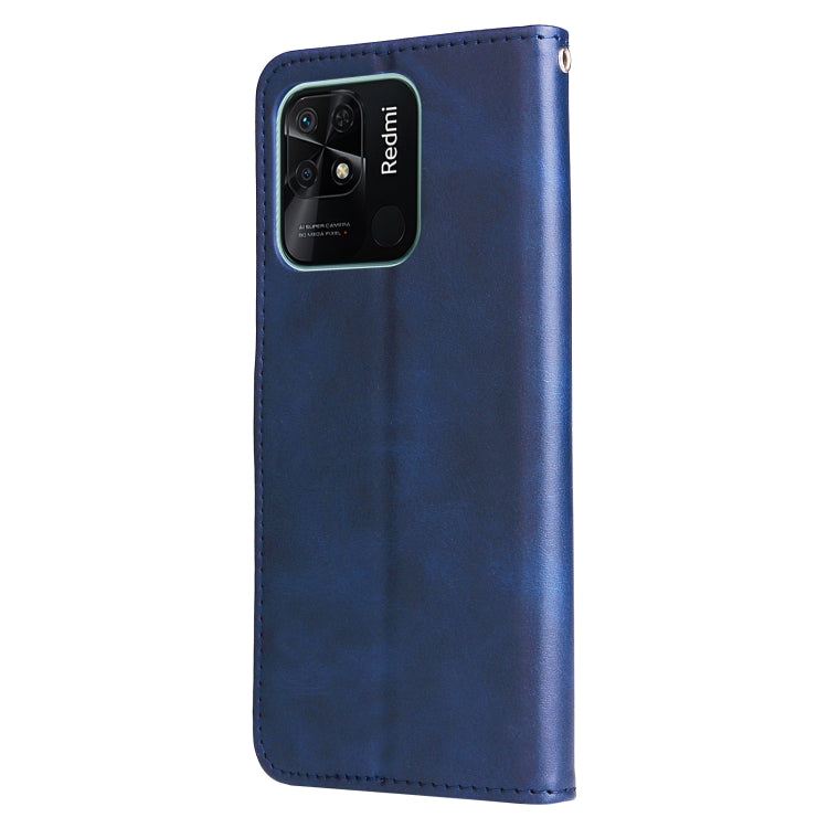 For Xiaomi Redmi 10C 4G / Redmi 10 India Fashion Calf Texture Zipper Horizontal Flip Leather Case