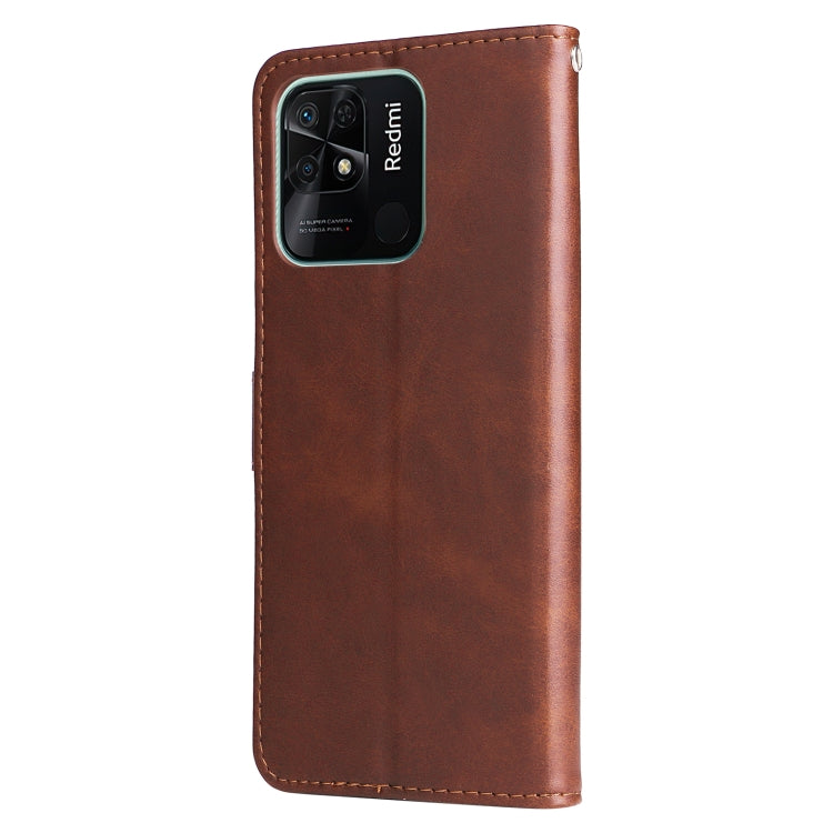 For Xiaomi Redmi 10C 4G / Redmi 10 India Fashion Calf Texture Zipper Horizontal Flip Leather Case