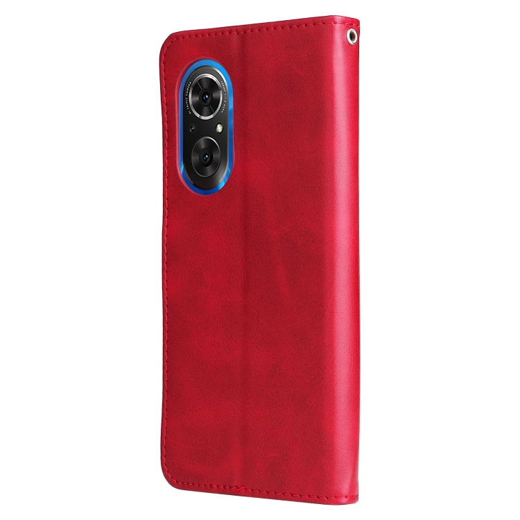 For Honor 50 SE / Huawei Nova 9 SE Fashion Calf Texture Zipper Horizontal Flip Leather Case