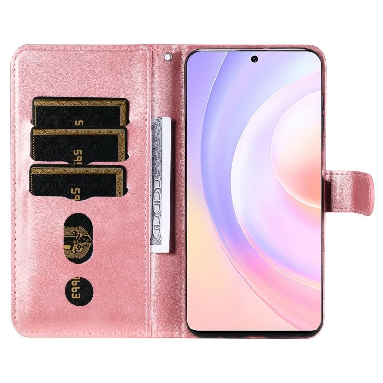 For Honor 50 SE / Huawei Nova 9 SE Fashion Calf Texture Zipper Horizontal Flip Leather Case