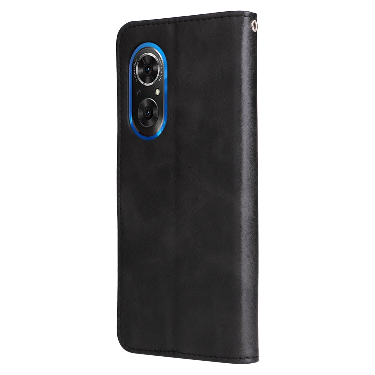 For Honor 50 SE / Huawei Nova 9 SE Fashion Calf Texture Zipper Horizontal Flip Leather Case