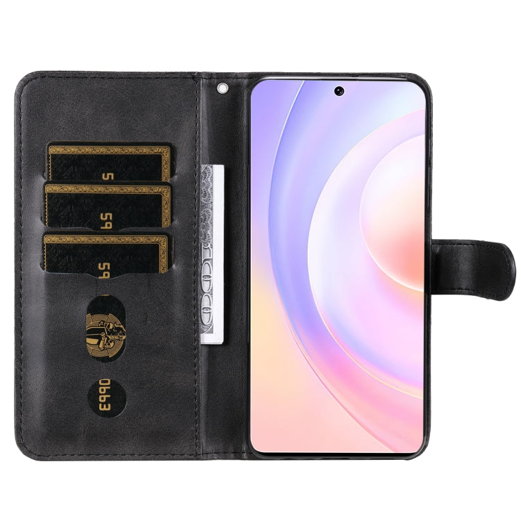 For Honor 50 SE / Huawei Nova 9 SE Fashion Calf Texture Zipper Horizontal Flip Leather Case