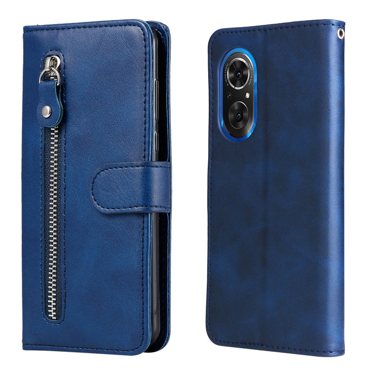 For Honor 50 SE / Huawei Nova 9 SE Fashion Calf Texture Zipper Horizontal Flip Leather Case