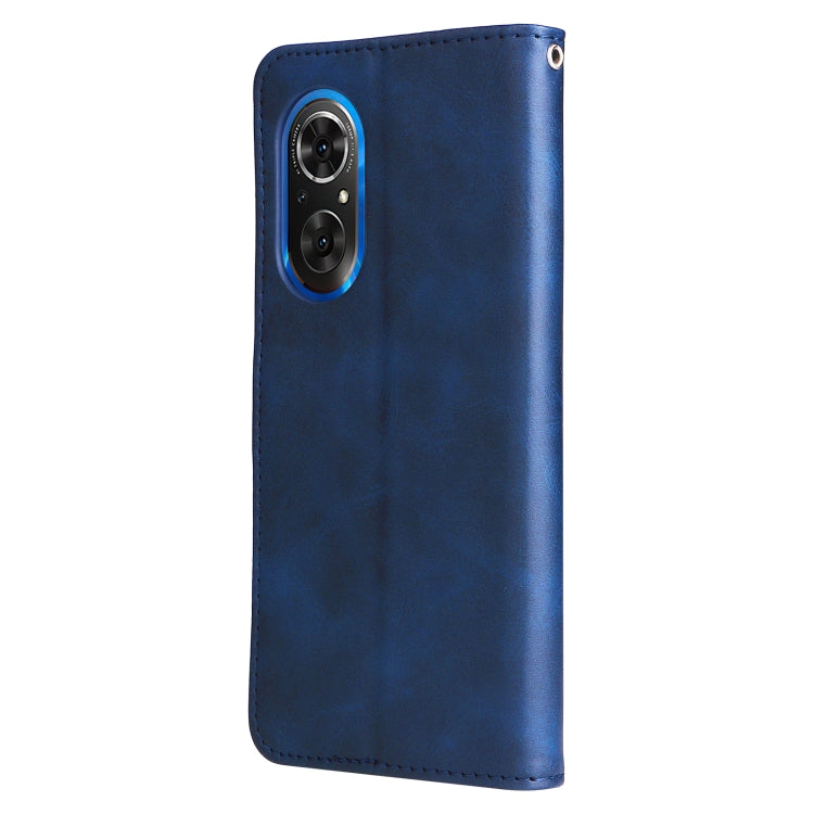 For Honor 50 SE / Huawei Nova 9 SE Fashion Calf Texture Zipper Horizontal Flip Leather Case