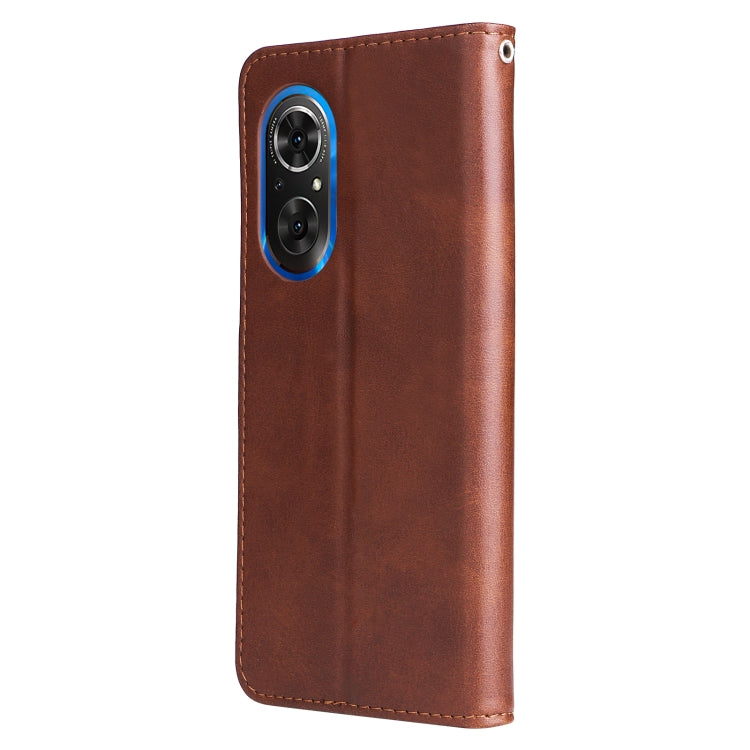 For Honor 50 SE / Huawei Nova 9 SE Fashion Calf Texture Zipper Horizontal Flip Leather Case