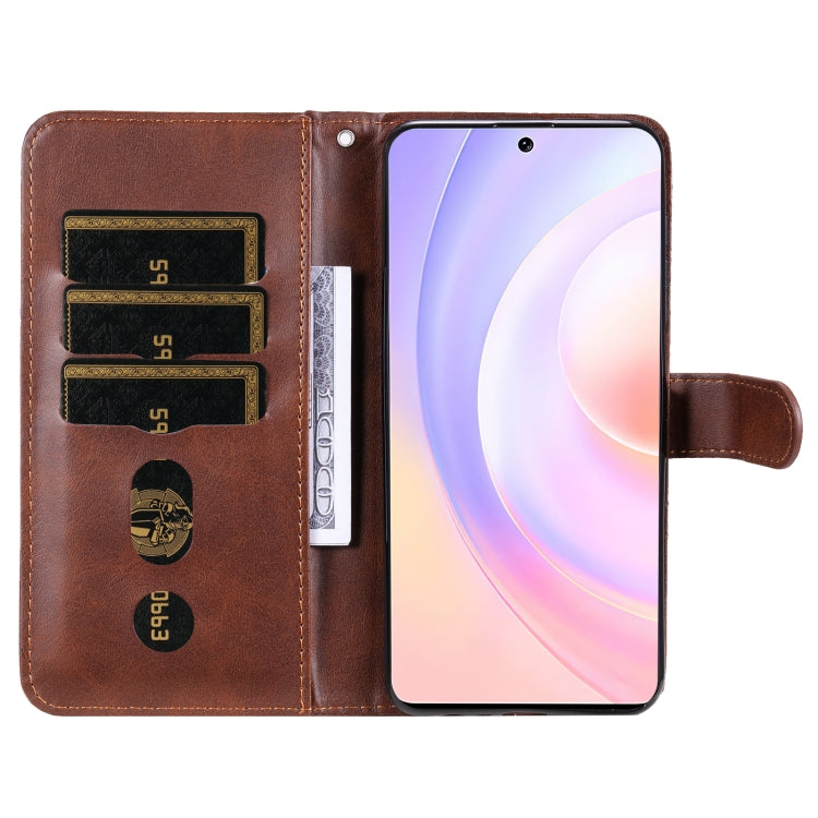 For Honor 50 SE / Huawei Nova 9 SE Fashion Calf Texture Zipper Horizontal Flip Leather Case