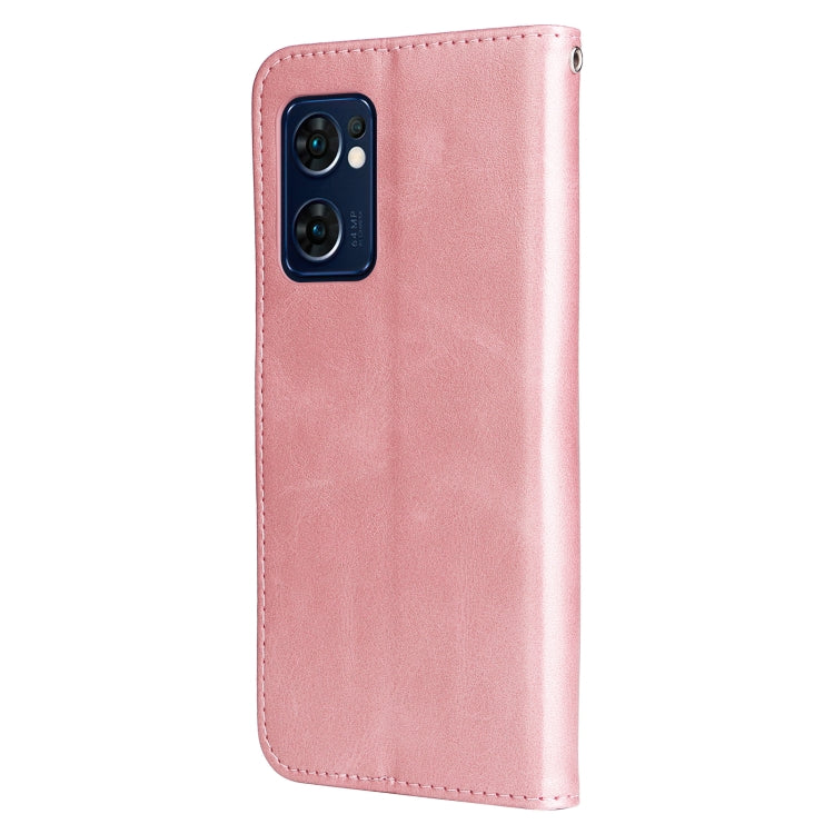 For OPPO Reno7 5G / Find X5 Lite International Version Fashion Calf Texture Zipper Horizontal Flip Leather Case