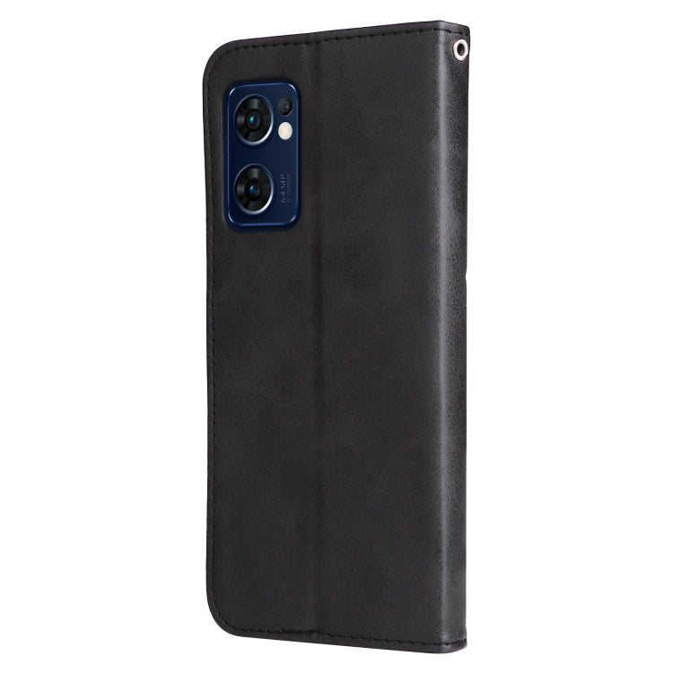 For OPPO Reno7 5G / Find X5 Lite International Version Fashion Calf Texture Zipper Horizontal Flip Leather Case