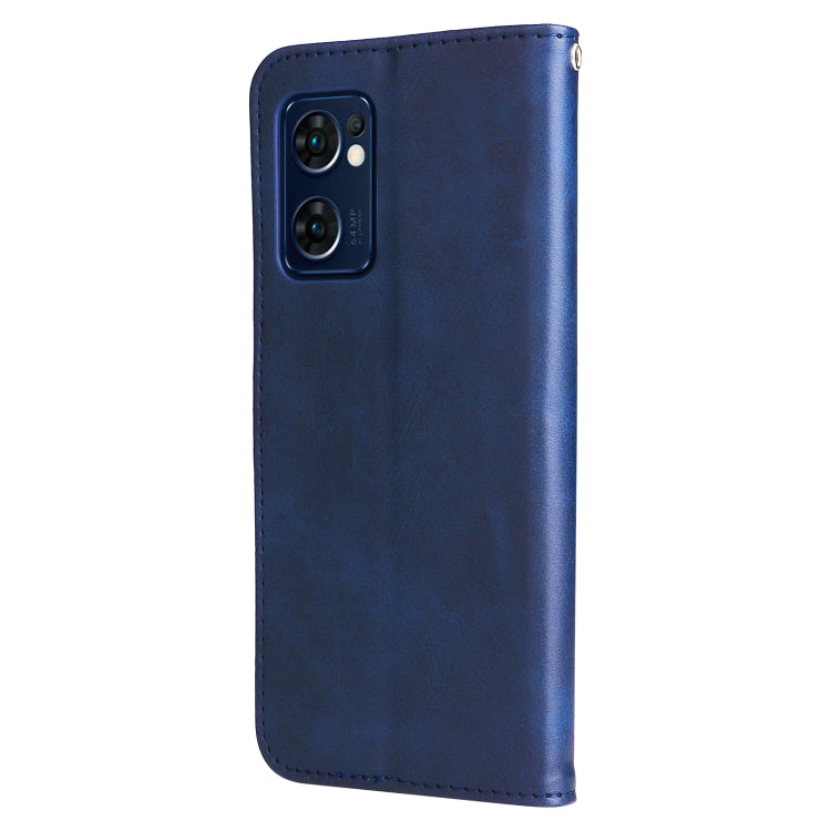 For OPPO Reno7 5G / Find X5 Lite International Version Fashion Calf Texture Zipper Horizontal Flip Leather Case