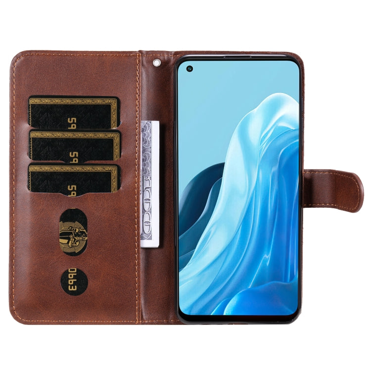For OPPO Reno7 5G / Find X5 Lite International Version Fashion Calf Texture Zipper Horizontal Flip Leather Case