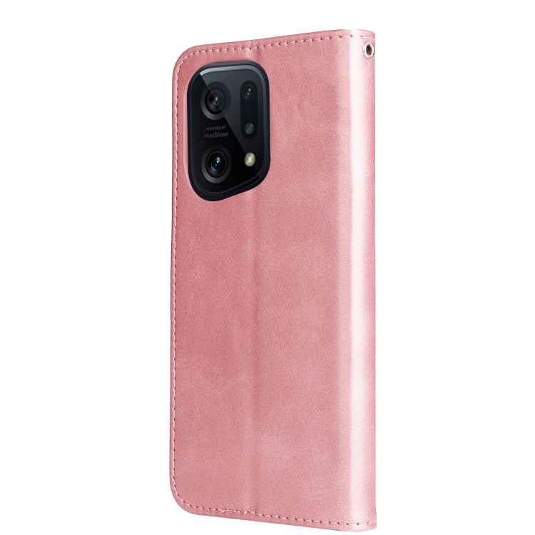 For OPPO Find X5 Fashion Calf Texture Zipper Horizontal Flip Leather Case
