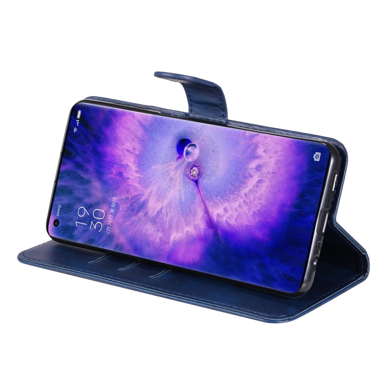 For OPPO Find X5 Fashion Calf Texture Zipper Horizontal Flip Leather Case