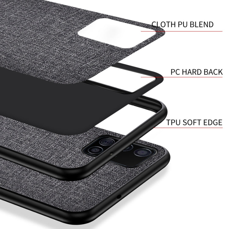 For Galaxy A51 Shockproof Cloth Protective Case