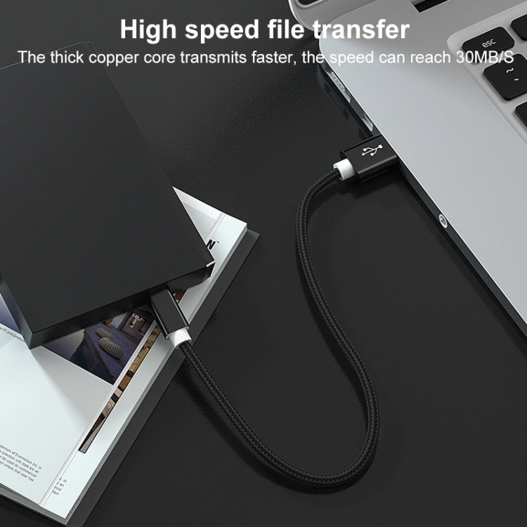 5 PCS Mini USB to USB A Woven Data / Charge Cable for MP3, Camera, Car DVR, Length:2m