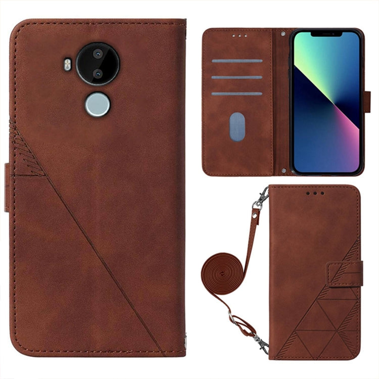 For Nokia C30 Crossbody 3D Embossed Flip Leather Phone Case
