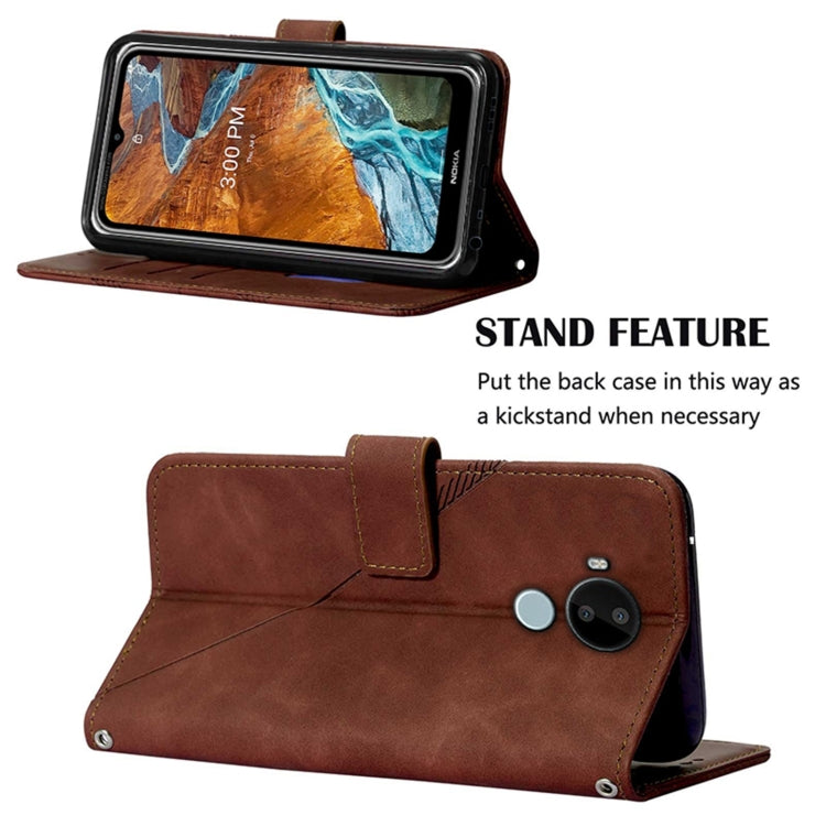 For Nokia C30 Crossbody 3D Embossed Flip Leather Phone Case