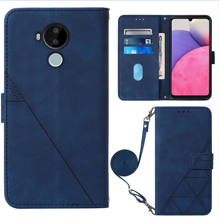 For Nokia C30 Crossbody 3D Embossed Flip Leather Phone Case