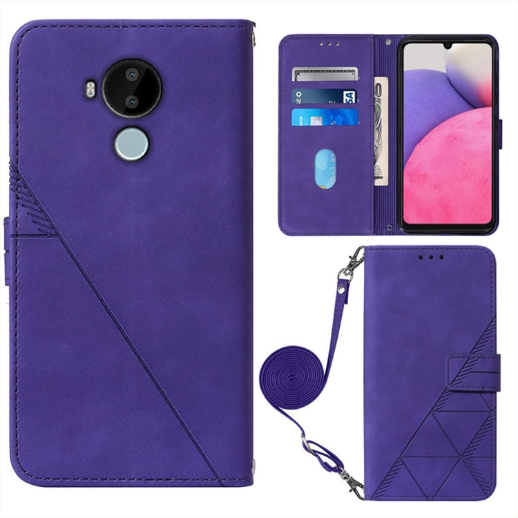 For Nokia C30 Crossbody 3D Embossed Flip Leather Phone Case