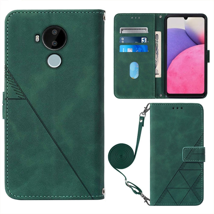 For Nokia C30 Crossbody 3D Embossed Flip Leather Phone Case
