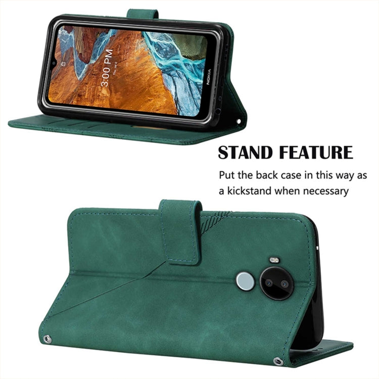 For Nokia C30 Crossbody 3D Embossed Flip Leather Phone Case