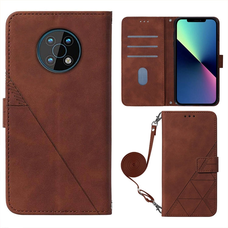 For Nokia G50 Crossbody 3D Embossed Flip Leather Phone Case