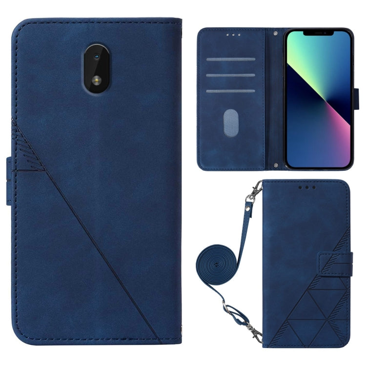 For Nokia C01 Plus Crossbody 3D Embossed Flip Leather Phone Case