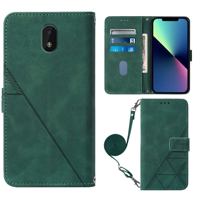 For Nokia C01 Plus Crossbody 3D Embossed Flip Leather Phone Case
