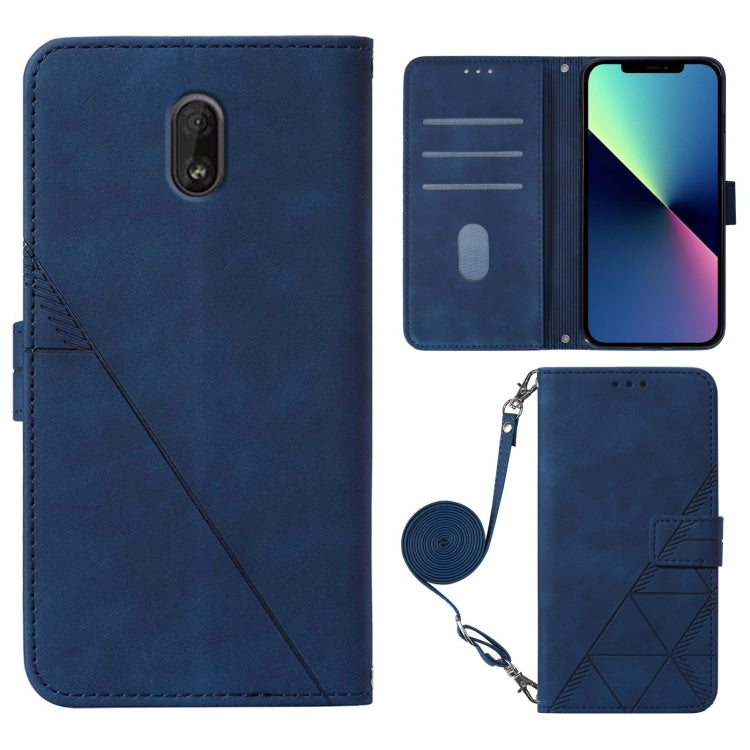For Nokia C1 2020 Crossbody 3D Embossed Flip Leather Phone Case