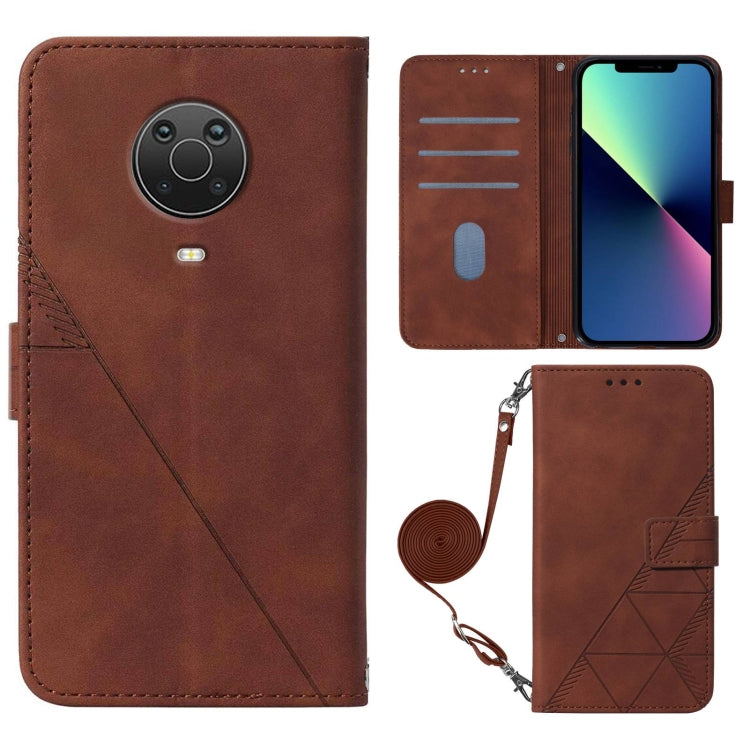 For Nokia G20 / G10 / 6.3 Crossbody 3D Embossed Flip Leather Phone Case