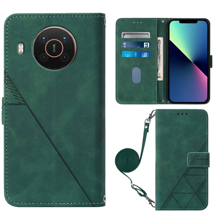 For Nokia X20 / X10 Crossbody 3D Embossed Flip Leather Phone Case