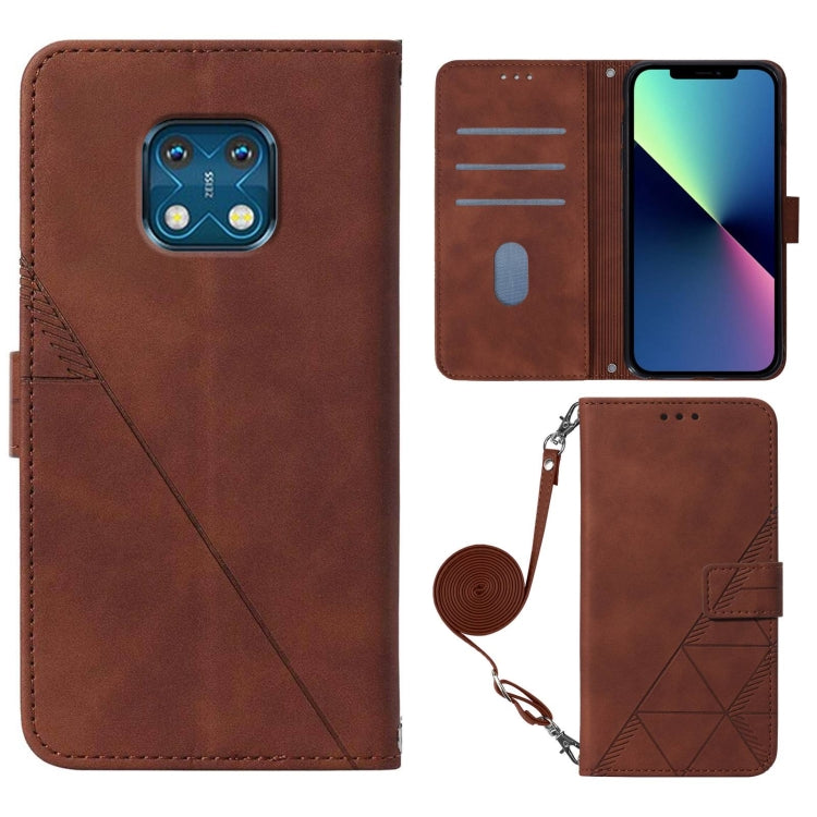 For Nokia XR20 Crossbody 3D Embossed Flip Leather Phone Case