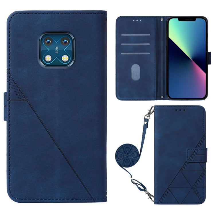 For Nokia XR20 Crossbody 3D Embossed Flip Leather Phone Case