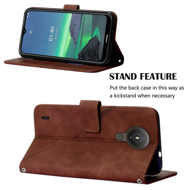For Nokia 1.4 Crossbody 3D Embossed Flip Leather Phone Case