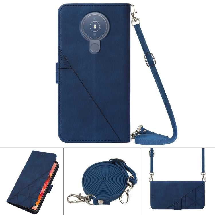 For Nokia 1.4 Crossbody 3D Embossed Flip Leather Phone Case