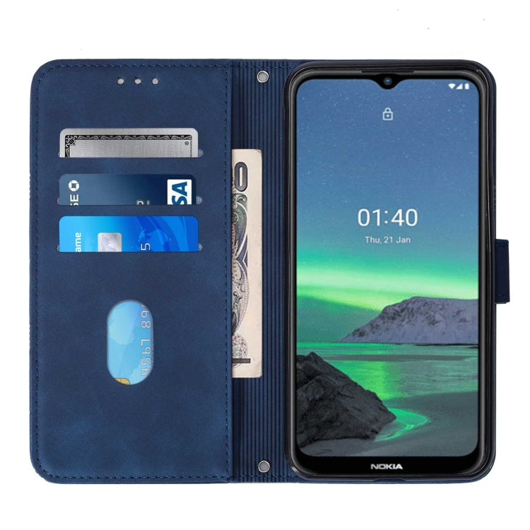 For Nokia 1.4 Crossbody 3D Embossed Flip Leather Phone Case