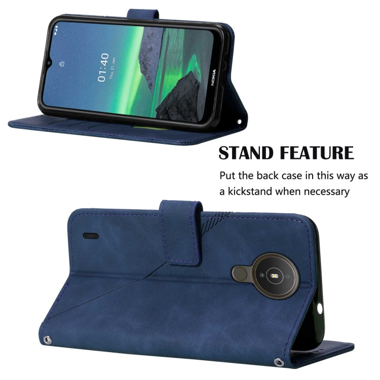 For Nokia 1.4 Crossbody 3D Embossed Flip Leather Phone Case