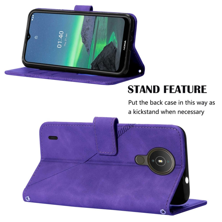 For Nokia 1.4 Crossbody 3D Embossed Flip Leather Phone Case