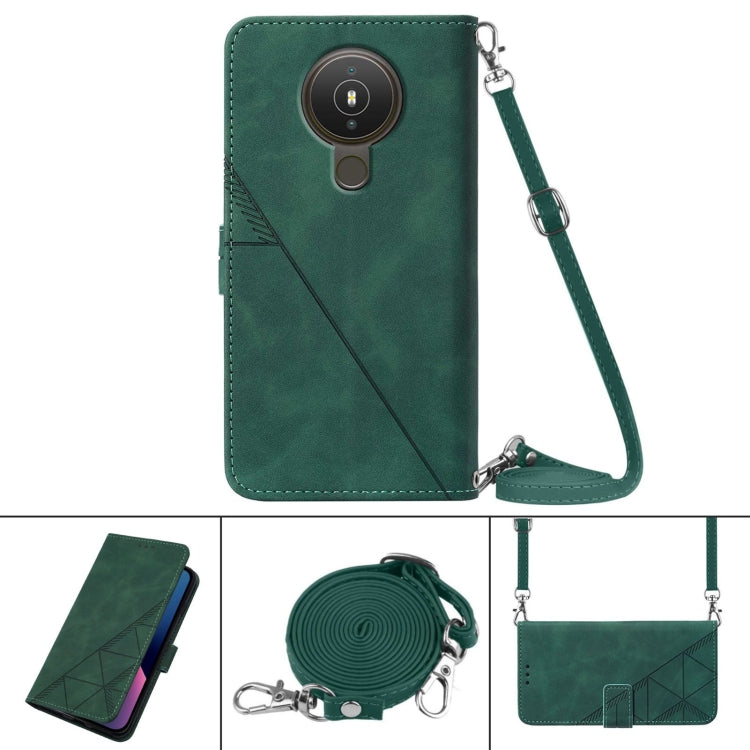 For Nokia 1.4 Crossbody 3D Embossed Flip Leather Phone Case