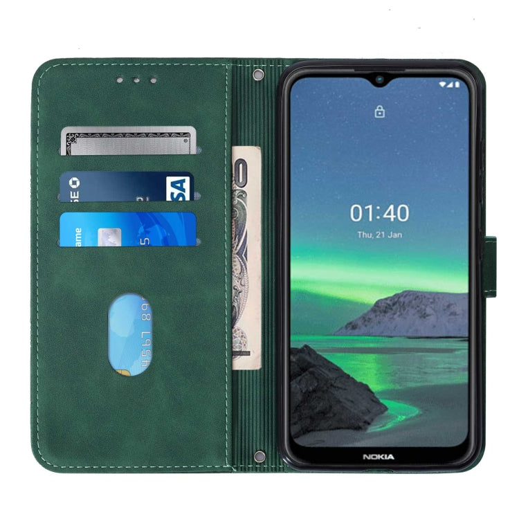 For Nokia 1.4 Crossbody 3D Embossed Flip Leather Phone Case